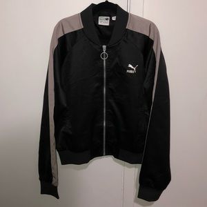 Black Puma Bomber Jacket